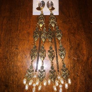 Antique Dangle Clip Earrings✨